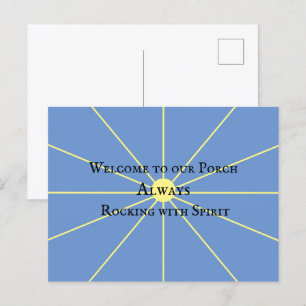 Variation Porch Spirit Bleu Carte postale