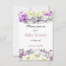 Variété Floral Bouquet Baby shower Invitation