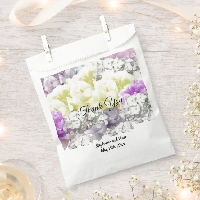 Varieté Floral Bouquet Vielen Dank für Ihre Gefall Geschenktütchen (Ausgeschnitten)