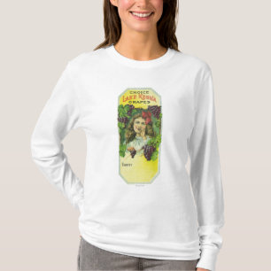 Variety auserlesener See Keuka Trauben-Aufkleber T-Shirt