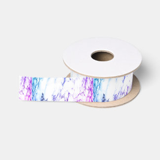 Variety of Purples and Blueish  Vein Marble Look Satinband
