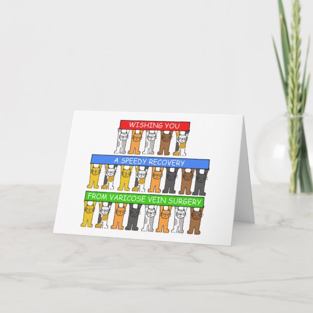 Varikose Vein Operation wird bald gut Karte (Vorderseite)