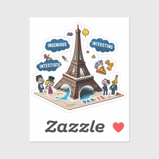 Various Places : Coffee in Paris Sticker #2 (Feuille)