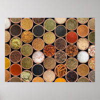 Various spices and food ingredients