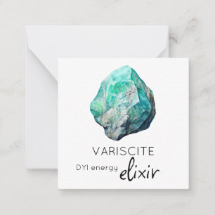 *~* Variscite Elixir Stone AP64 Carte de note plat