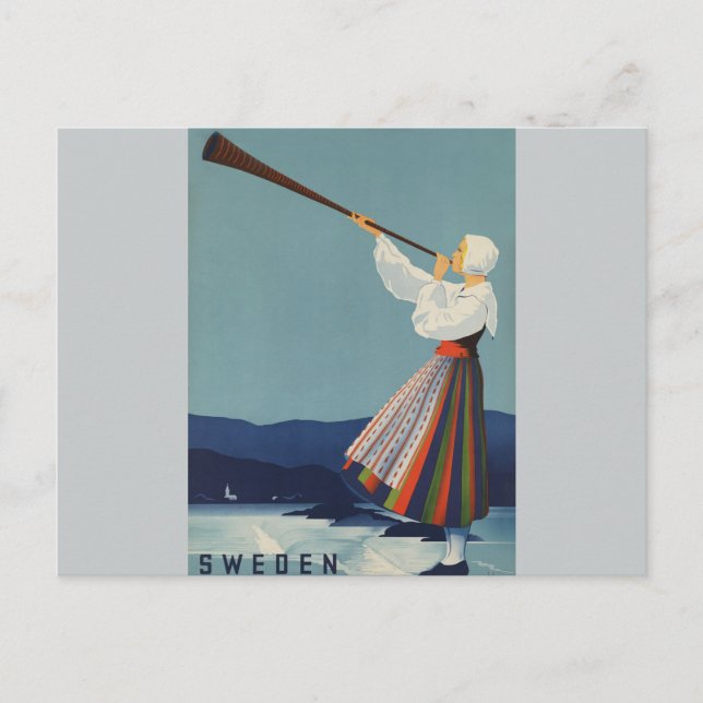 Varmland Schweden - Vintage Travel Postkarte (Vorderseite)