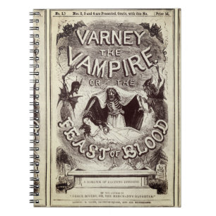 Varney the Vampire (Titelblatt für Veröffentlichun Notizblock