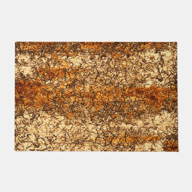 Varnish Textur auf Rohholz Fußmatte (Vorderseite)