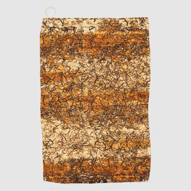Varnish Textur auf Rohholz Golfhandtuch (Vorderseite)