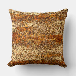 Varnish Textur auf Rohholz Kissen