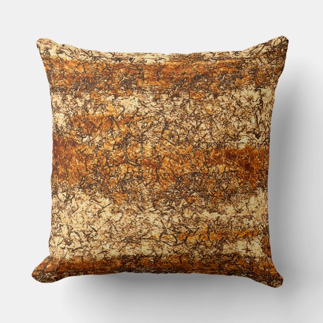 Varnish Textur auf Rohholz Kissen (Vorderseite)