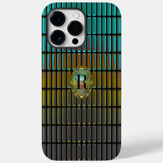 Varshue Elegant Monogramm  Case-Mate iPhone 14 Pro Max Hülle (Rückseite)