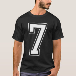 Varsity Jersey Nummer 7 T-Shirt
