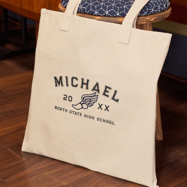 Varsity Letter Sports Graduation Custom Athlete Tragetasche (Celebrate your athlete in the family with this Varsity Letter Sports Graduation Custom Athlete Tote!)