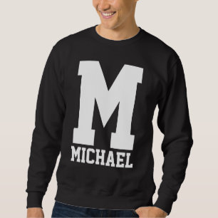 Varsity Letterman Monogram Sweatshirt