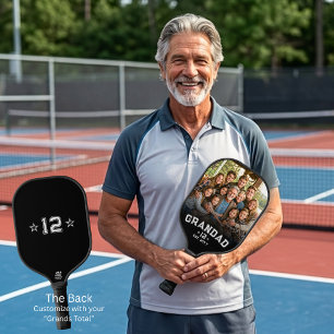 Varsity Opa Foto Legacy Gesamtzahl Enkel Geschätzt Pickleball Schläger
