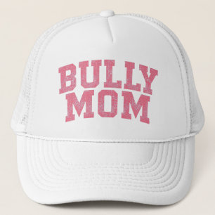 Varsity Pink Bully Dog Mom Bulldog Pitbull Mama Truckerkappe