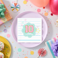 Varsity preppy pastellpflaster notebook 10. Geburt