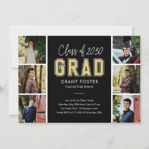 Varsity Pride Editable Color Graduation Invitation