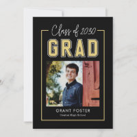 Varsity Pride Editable Color Graduation Invitation
