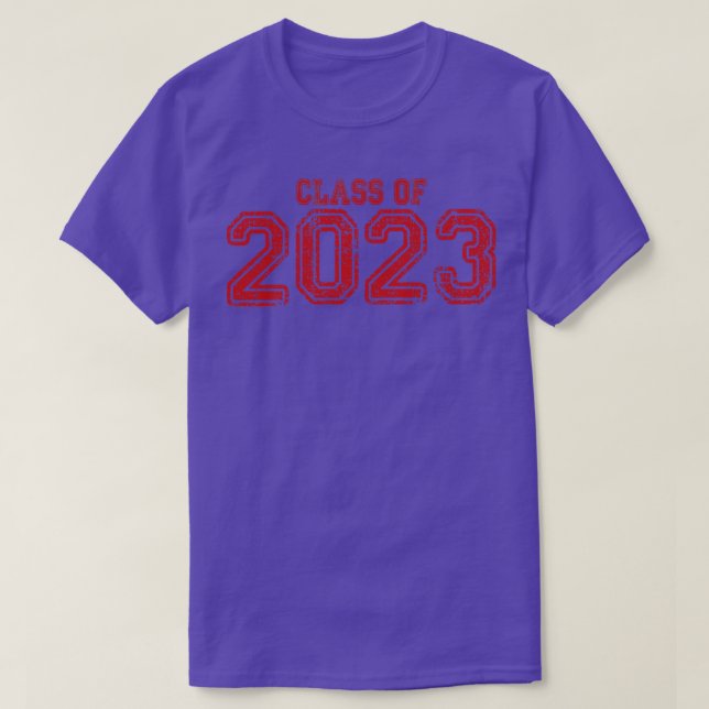 Varsity Red Class von 2023 T-Shirt (Design vorne)
