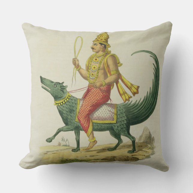 Varuna, Gott der Ozeane, graviert von Charles Eti Kissen (Vorderseite)
