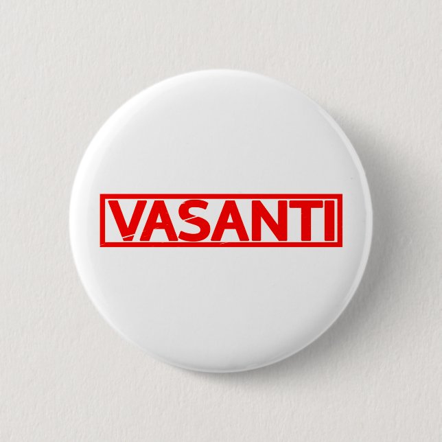 Vasanti-Briefmarke Button (Vorderseite)
