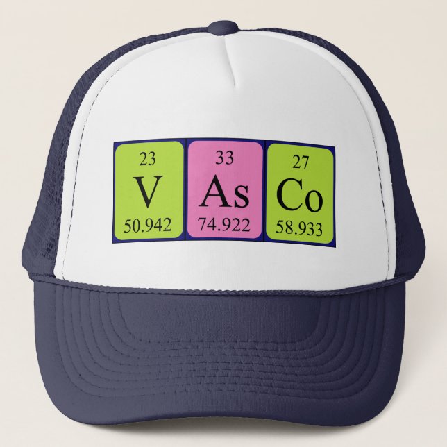 Vasco Periodtable name: Truckerkappe (Vorderseite)