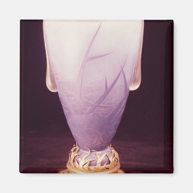 Vase aus Favrile mit ormolaler Base Magnet (Vorne)