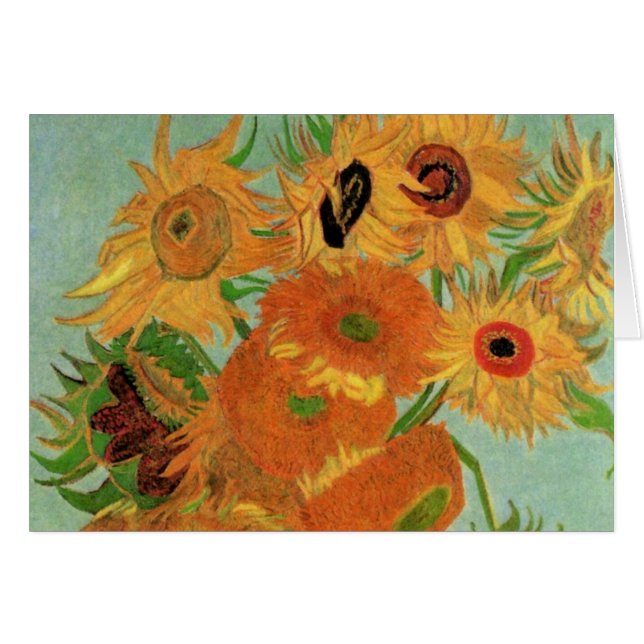 Vase avec douze tournesols par Vincent van Gogh (Devant horizontal)