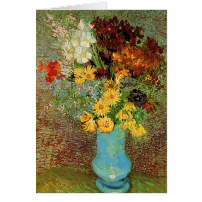 Vase avec marguerites et anémones par Vincent van  (Devant)