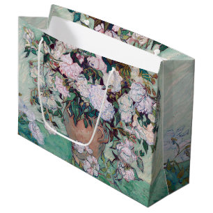 Vase avec roses roses roses, Van Gogh Grand sac ca