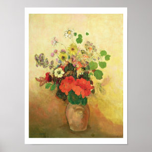Vase Blumen, c.1908-10 (Öl auf Leinwand) Poster