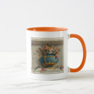 Vase Blumen in einer Nische Tasse