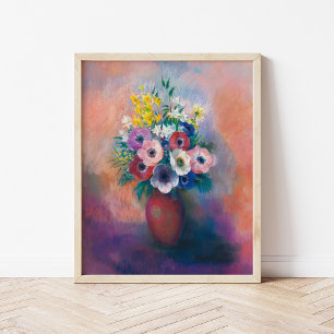 Vase D'anémones   Odilon Redon Poster