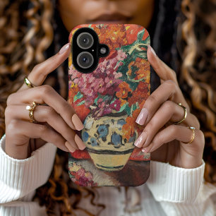 Vase de Fleurs à la Draperie Rouge   Louis Valtat iPhone 16 Hülle