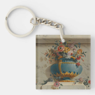 Vase de fleurs dans un créneau