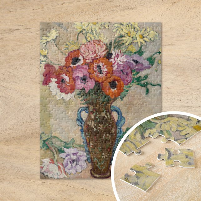 Vase dekoriert mit Anemonen | Louis Valtat (Von Creator hochgeladen)