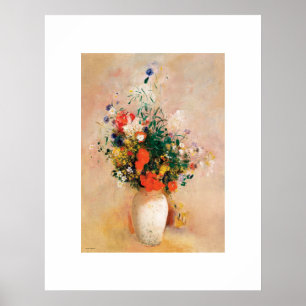 Vase der Blume durch Odilon Redon Poster