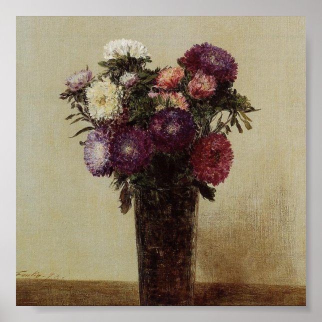 Vase der Blume Fantin-Latour-Poster Poster (Vorne)