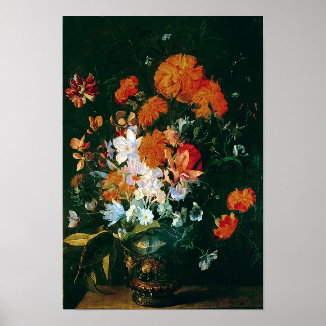 Vase der Blume Poster (Vorne)