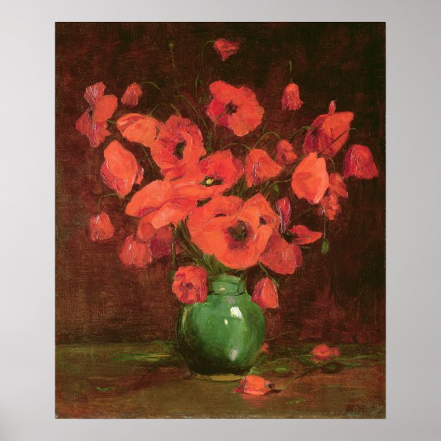 Vase der Blume Poster (Vorne)