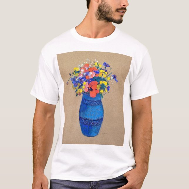 Vase der Blume, Redon T-Shirt (Vorderseite)