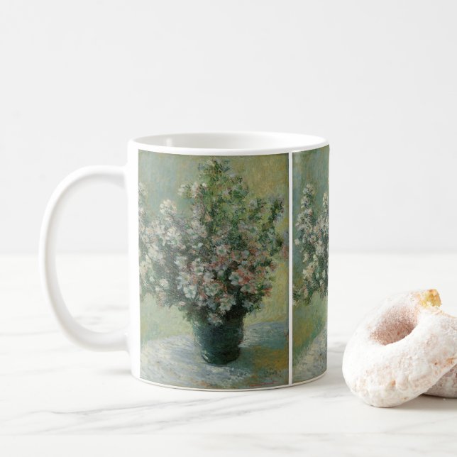 Vase der Blume von Claude Monet Kaffeetasse (Mit Donut)