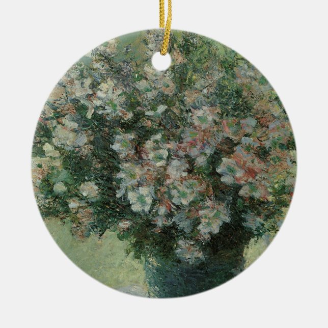 Vase der Blume von Claude Monet Keramik Ornament (Vorne)