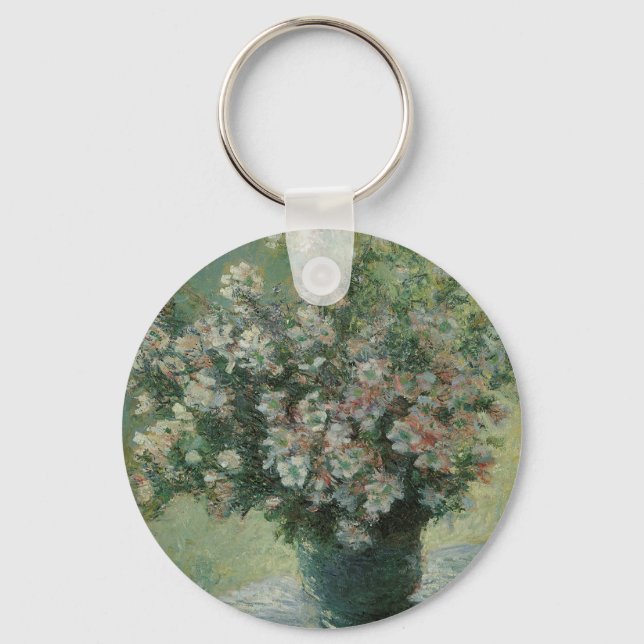 Vase der Blume von Claude Monet Schlüsselanhänger (Vorderseite)