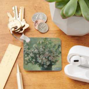 Vase der Blume von Claude Monet Schlüsselanhänger