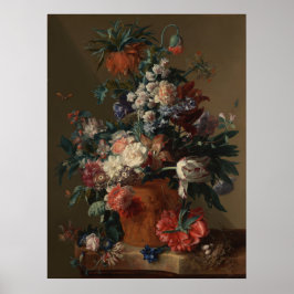 Vase der Blume von Jan van Huysum Poster