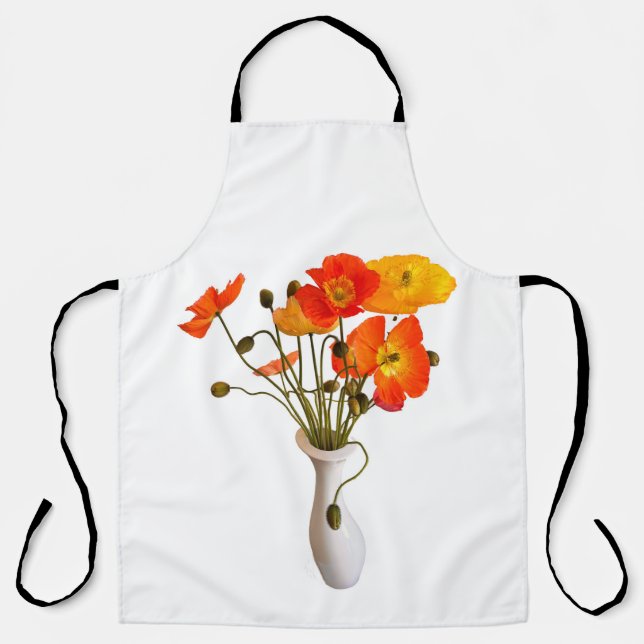Vase der Poppies-Schürze Schürze (Vorderseite)