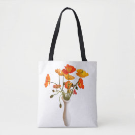 Vase der Poppies Tote Tasche